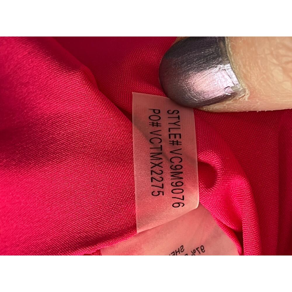 Vince Camuto Buckle halter crepe shift dress, fuchsia, size 0, NWT - Picture 8 of 13